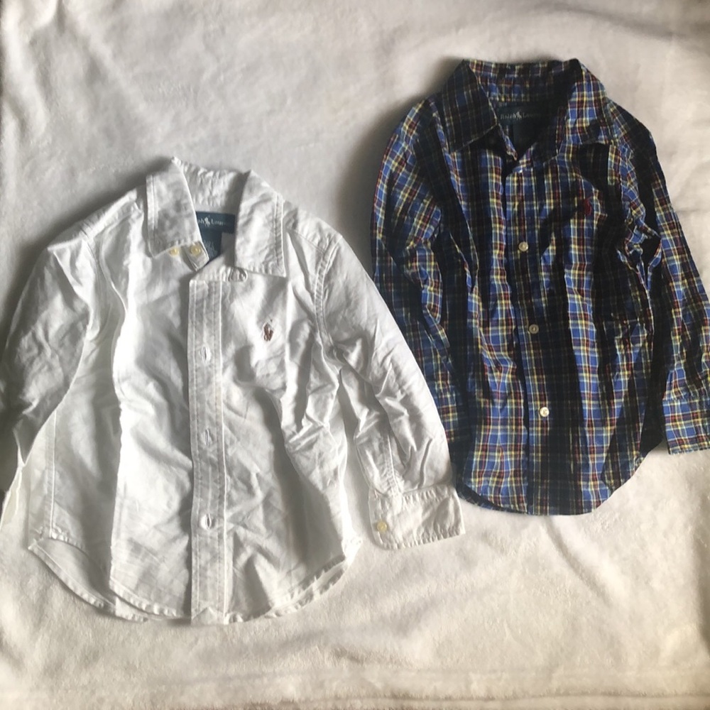 Ralph Lauren boys plaid long sleeve shirt size 2T
